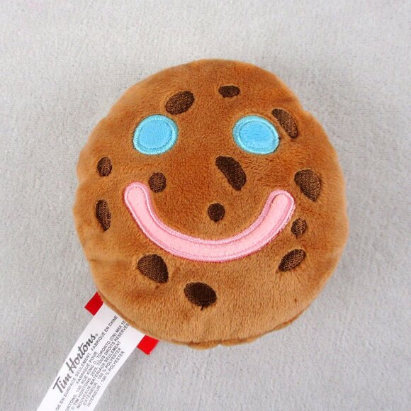 Tim Hortons Smile Cookie Plush Chocolate Chip Reversible 4 Faces - Picture 2 of 7